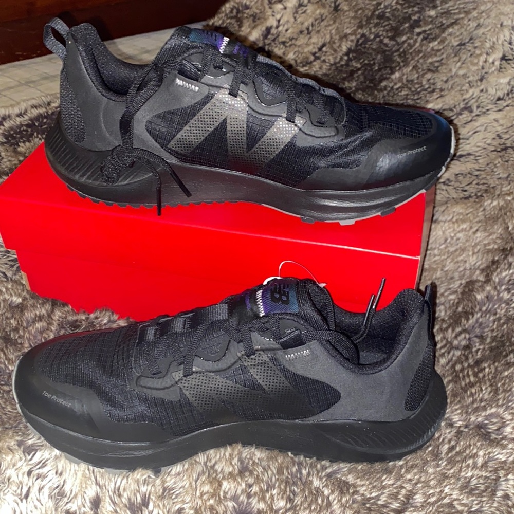 New Balance, size 12, wide, Dynasoft Nitrel, black, trail running sneakers. NIB